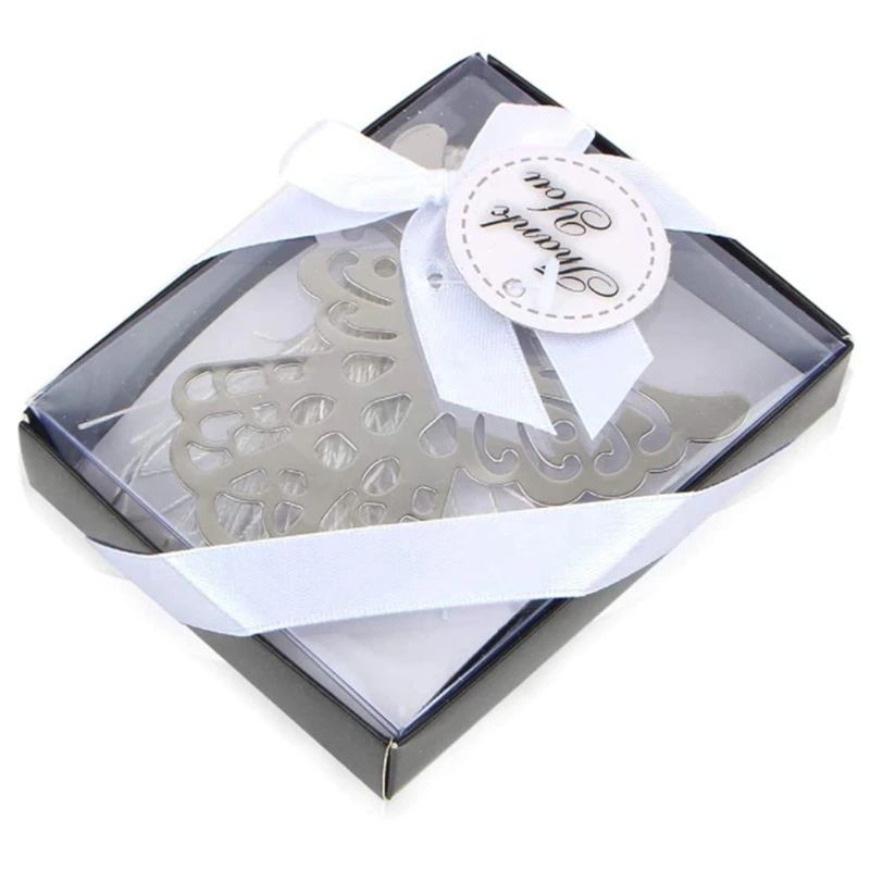 50Pcs Metal Angel Bookmark Favor With Elegant Silk Tassel Wedding Party Favor Gift Boxed Book Lovers Collection Bookmark
50Pcs Metal Angel Bookmark Favor With Elegant Silk Tassel Wedding Party Favor Gift Boxed Book Lovers Collection Bookmark