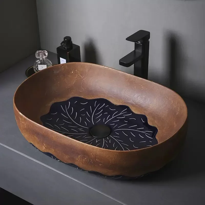 American Countertop Basin Sink Retro Oval Washbasin Bathroom Sink Ceramic Large Size Washbasin Hotel Courtyard Single Basin
American Countertop Basin Sink Retro Oval Washbasin Bathroom Sink Ceramic Large Size Washbasin Hotel Courtyard Single Basin