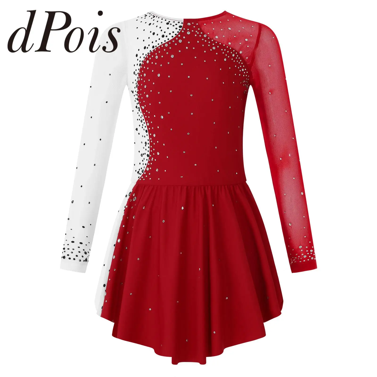 Elegant Girls' Ice Skating Clothes Kids Long Sleeve Shiny Rhinestone Figure Skating Dress Ballet Gymnastics Dance Leotard Dress
Elegant Girls' Ice Skating Clothes Kids Long Sleeve Shiny Rhinestone Figure Skating Dress Ballet Gymnastics Dance Leotard Dress