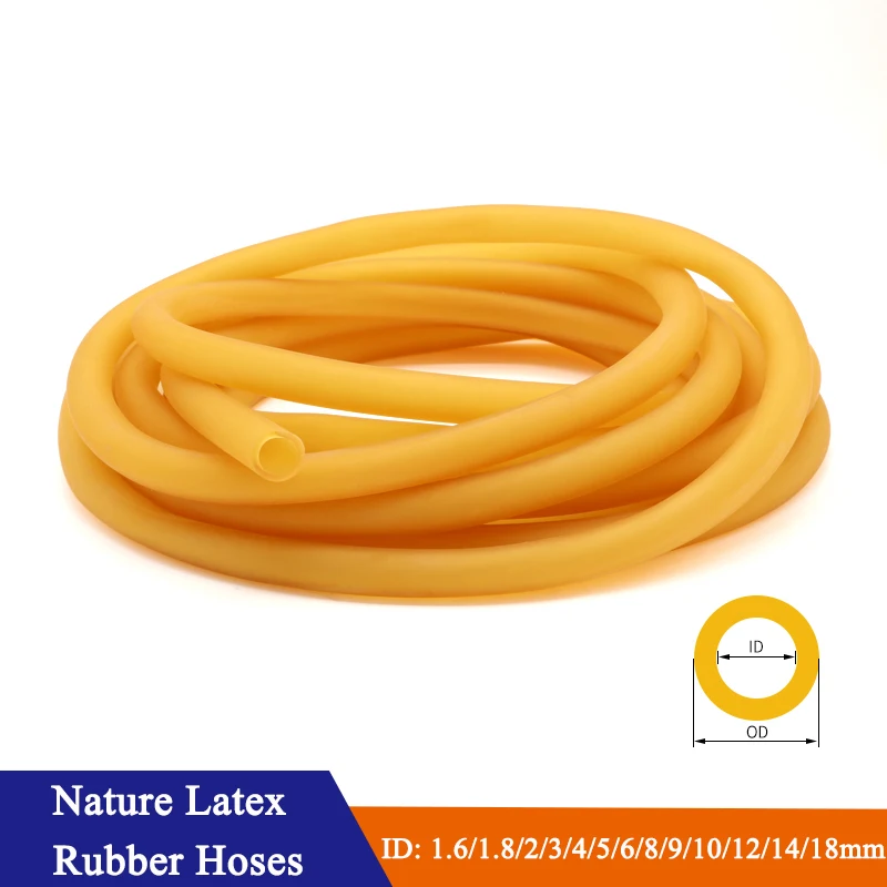 Nature Latex Rubber Hoses 2 3 4 5 6 7 9 10 12 14 17 22mm ID x OD High Resilient Elastic Surgical Medical Tube Slingshot Catapult
Nature Latex Rubber Hoses 2 3 4 5 6 7 9 10 12 14 17 22mm ID x OD High Resilient Elastic Surgical Medical Tube Slingshot Catapult