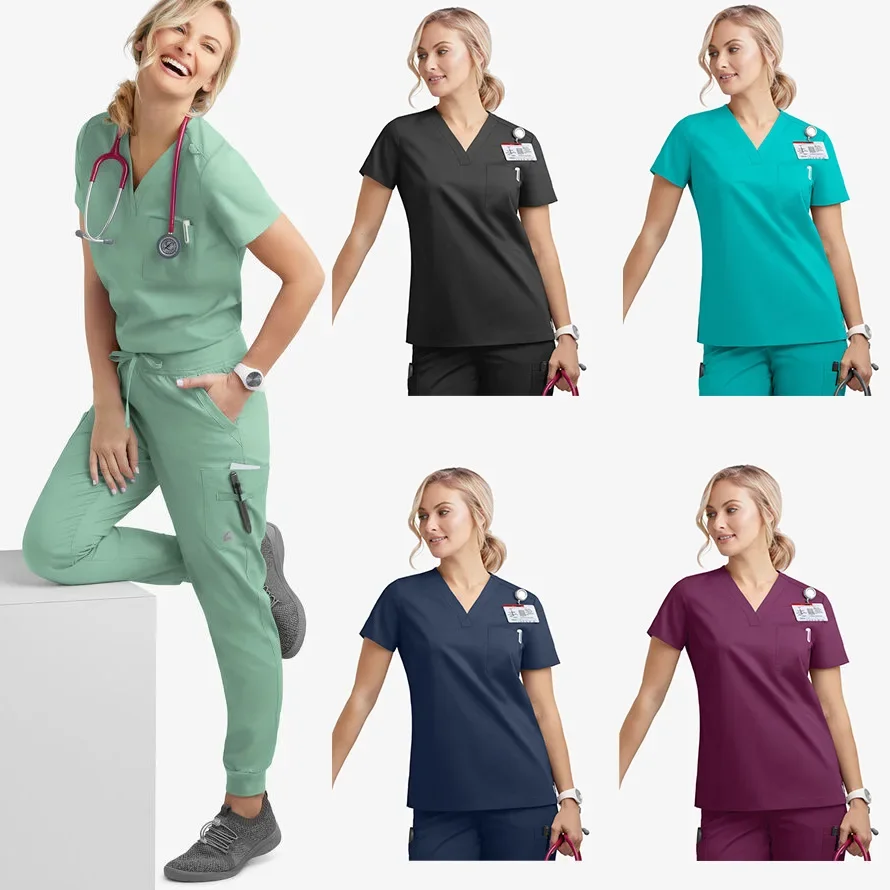 

High Quality Scrub Uniform Jogging Pant Pet Grooming Doctor Work Clothes Health Care Medical School Accessories Nursing Workwear