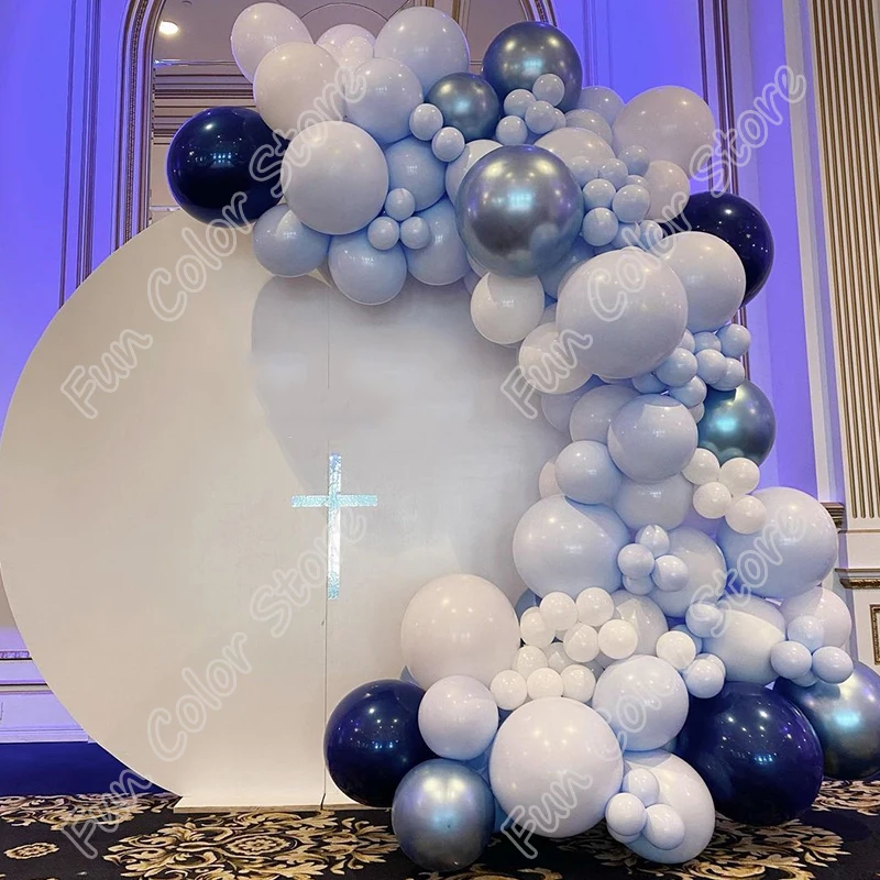 147pcs Macaron Blue Happy Birthday Latex Matte Balloon Party Wedding Backdrop Arch Baby Shower Silver Decor Vacation Atmosphere
147pcs Macaron Blue Happy Birthday Latex Matte Balloon Party Wedding Backdrop Arch Baby Shower Silver Decor Vacation Atmosphere