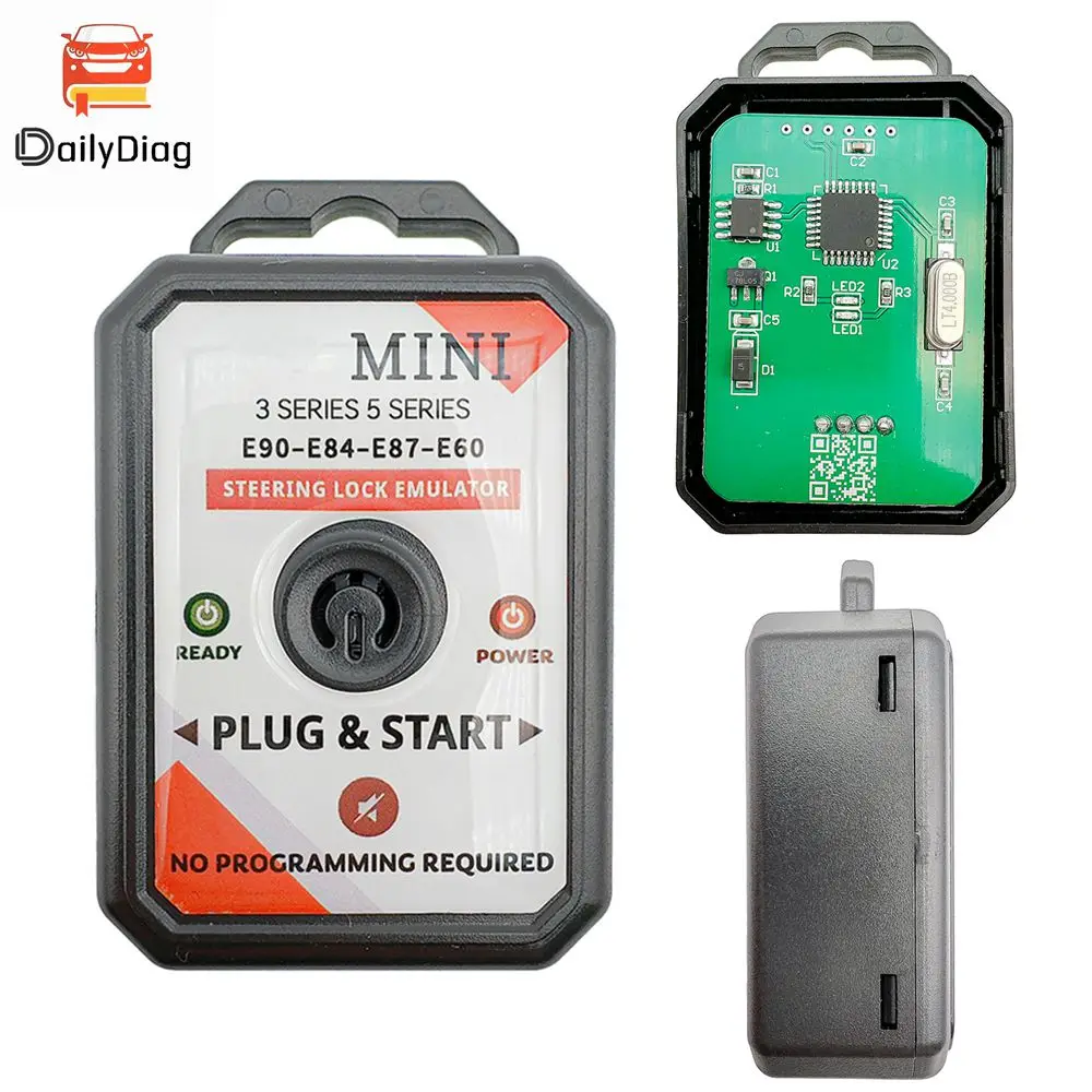 Универсальный эмулятор рулевого блокировки ELV ESL для BMW MINI Cooper E60 E84 E87 E90 3 и 5 серии без программирующего разъема и запуска 
Универсальный эмулятор рулевого блокировки ELV ESL для BMW MINI Cooper E60 E84 E87 E90 3 и 5 серии без программирующего разъема и запуска
