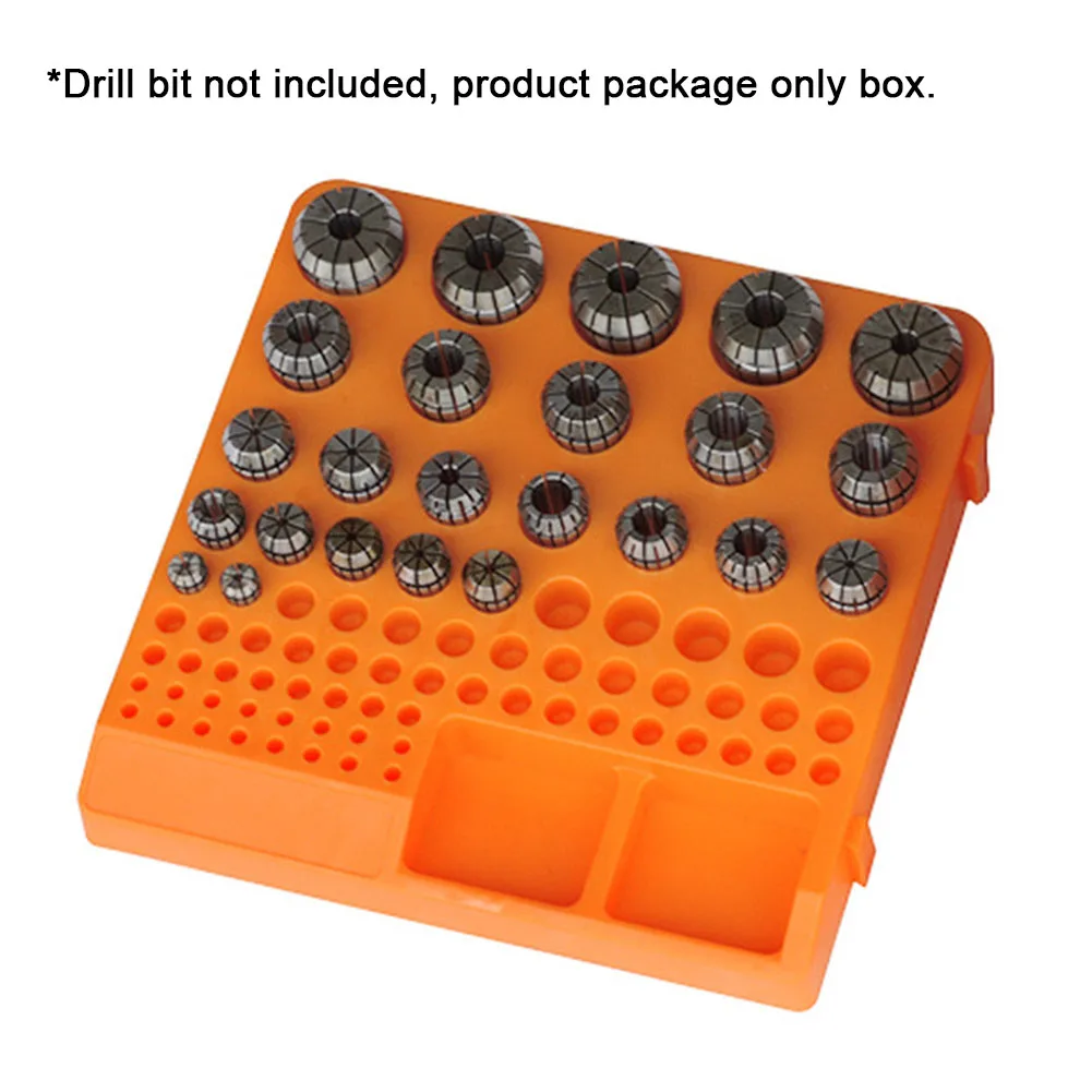80Holes Collet Storage Box Plastic Collet Storage Box Collet Holder Organizer Case 4-33mm 8.58*8.66*1.18'' Power Tool Parts
80Holes Collet Storage Box Plastic Collet Storage Box Collet Holder Organizer Case 4-33mm 8.58*8.66*1.18'' Power Tool Parts