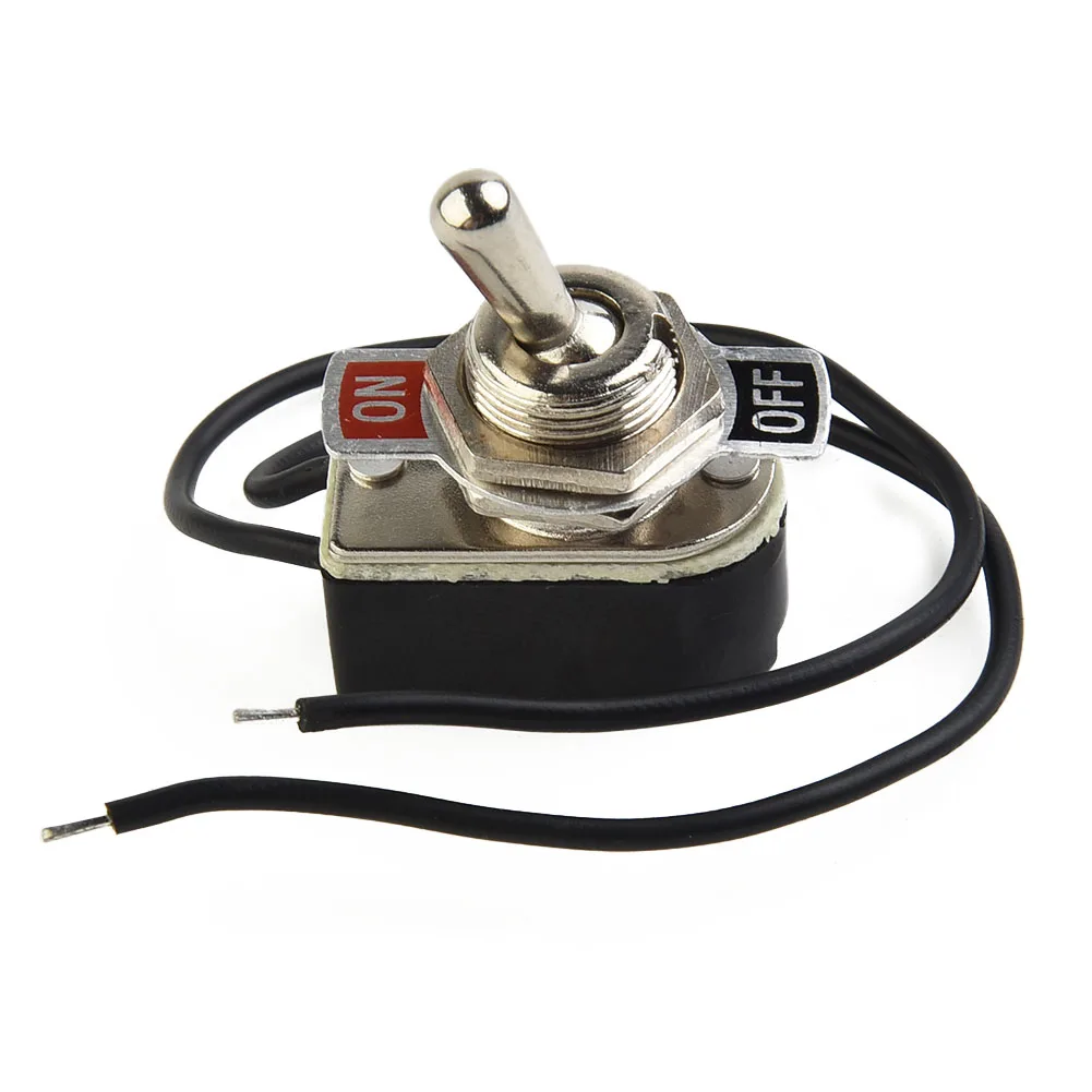 SPST 6A Toggle Switch Rocker SPST Contacts Switch Toggle With Wire Switch 12mm Cutout 1PCS Black+Silver Brand New
SPST 6A Toggle Switch Rocker SPST Contacts Switch Toggle With Wire Switch 12mm Cutout 1PCS Black+Silver Brand New