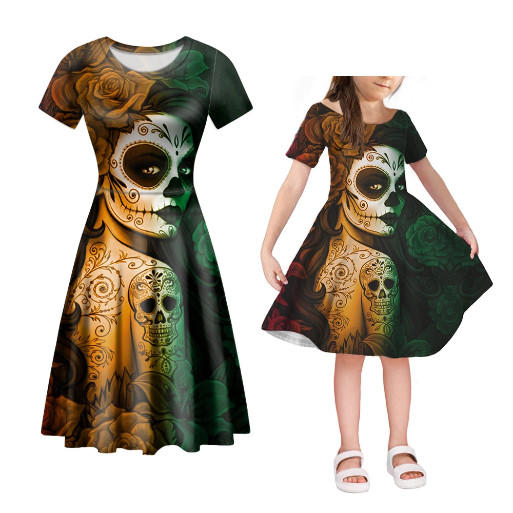 NOISYDESIGNS Woman Dress 2022 Day Of The Dead Sugar Skull Girls Print Summer Parent-child Outfits Clothes For Mom And Daughter
NOISYDESIGNS Woman Dress 2022 Day Of The Dead Sugar Skull Girls Print Summer Parent-child Outfits Clothes For Mom And Daughter