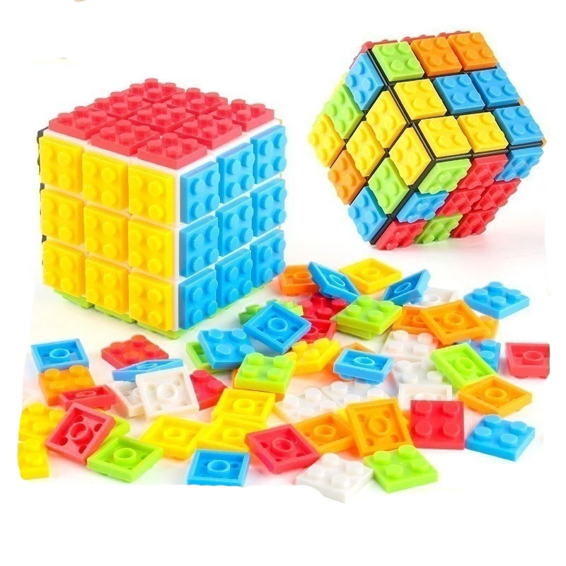 

DIY Series Bricks Magico Cube Classical Enlighten Educational Building Blocks Toys Cube Fidget Cube Toy for Children Kids Gift