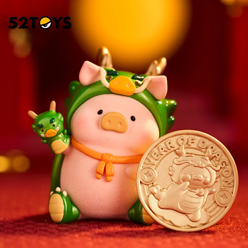 

Original LuLu The Piggy Year of The Dragon Limited Elevator Toys Cute Anime Figure Doll Model Desktop Ornament Gift Collection