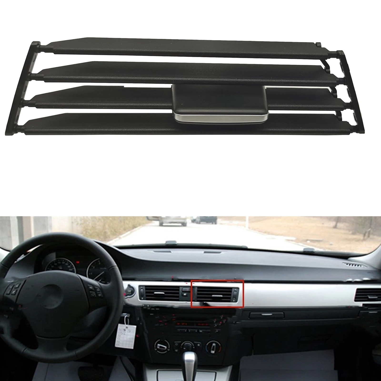 Center Console A/C Air Conditioning Vent Grille Grill Outlet Duct Trim For BMW 3-Series M3 E90 E91 E92 E93 2005-2013
Center Console A/C Air Conditioning Vent Grille Grill Outlet Duct Trim For BMW 3-Series M3 E90 E91 E92 E93 2005-2013