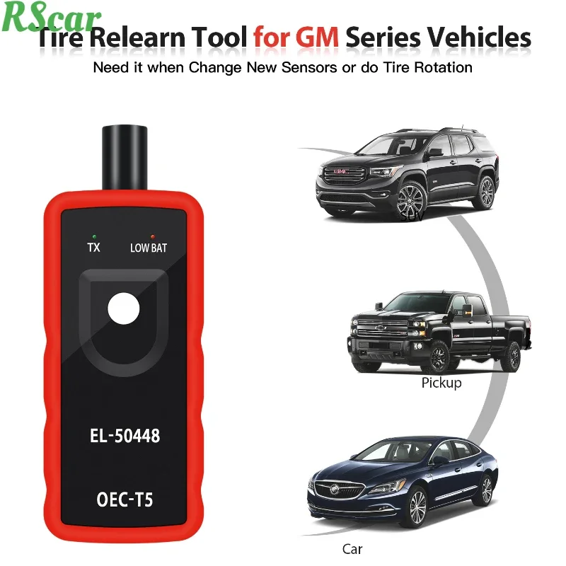 

Mechanical Tester EL50448 Auto Tire Pressure OEC-T5 EL-50448 TPMS Reset Activation Tool EL-50449 for Buick TPMS Reset El-50448