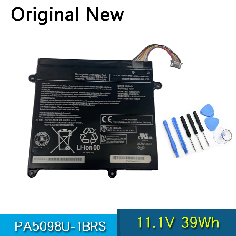 NEW Original Battery PA5098U PA5098U-1BRS UP000574220 For Toshiba Portege Z10T-A1102l Z10T-A203 Z10T-WT310 11.1V 39Wh
NEW Original Battery PA5098U PA5098U-1BRS UP000574220 For Toshiba Portege Z10T-A1102l Z10T-A203 Z10T-WT310 11.1V 39Wh