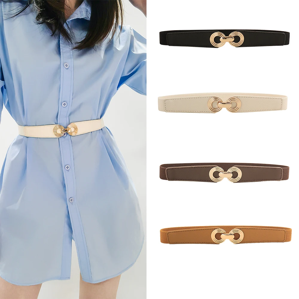Belt PU Leather Dress Skirt Waist Elastic Thin Women Belts Ladies Waistband Belts for Women Luxury Designer Brand black white
Belt PU Leather Dress Skirt Waist Elastic Thin Women Belts Ladies Waistband Belts for Women Luxury Designer Brand black white