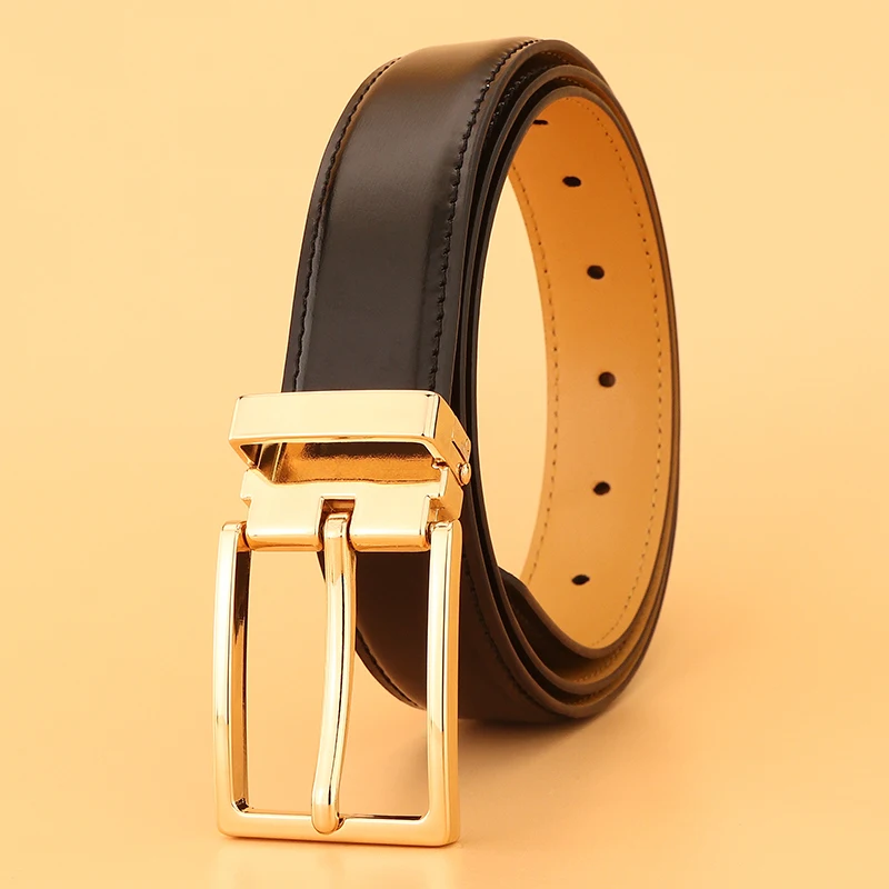 

High quality women designer belt pin buckle Waistband black Cowskin corset narrow genuine leather luxury brand lady waist strap