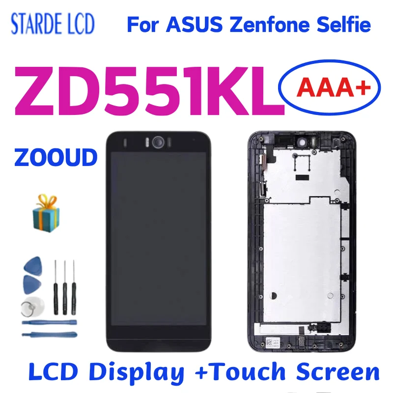 5.5 Inch For ASUS Zenfone Selfie ZD551KL LCD Display Touch Screen Digitizer Assembly With Frame For Asus ZD551KL ZOOUD LCD
5.5 Inch For ASUS Zenfone Selfie ZD551KL LCD Display Touch Screen Digitizer Assembly With Frame For Asus ZD551KL ZOOUD LCD