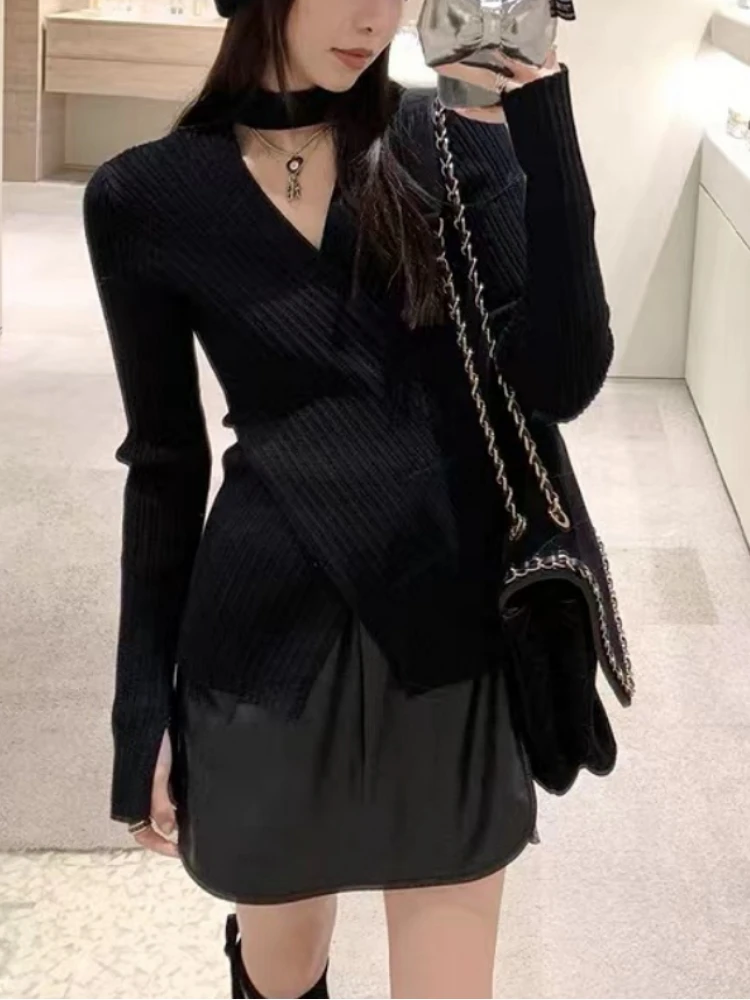 Korean Fashion Knitted Sweater Women Y2K Designer Elegant Party Tops Female Long Sleeve Chic Casual Solid Tops Winter 2022 New
Korean Fashion Knitted Sweater Women Y2K Designer Elegant Party Tops Female Long Sleeve Chic Casual Solid Tops Winter 2022 New
