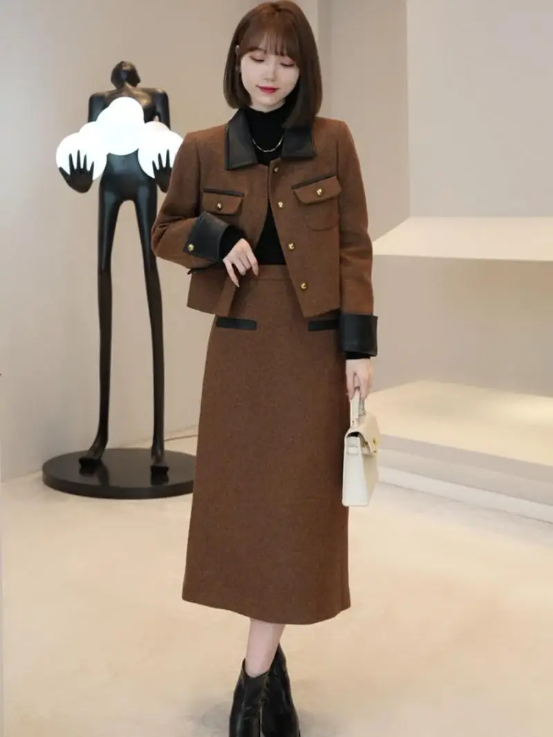 Spring Autumn Outfit Chic Suit Dress 2023 High-End Light Luxury Long Dress Suit Women Casual Age-Reducing Two-Piece Set Hot Sale
Spring Autumn Outfit Chic Suit Dress 2023 High-End Light Luxury Long Dress Suit Women Casual Age-Reducing Two-Piece Set Hot Sale