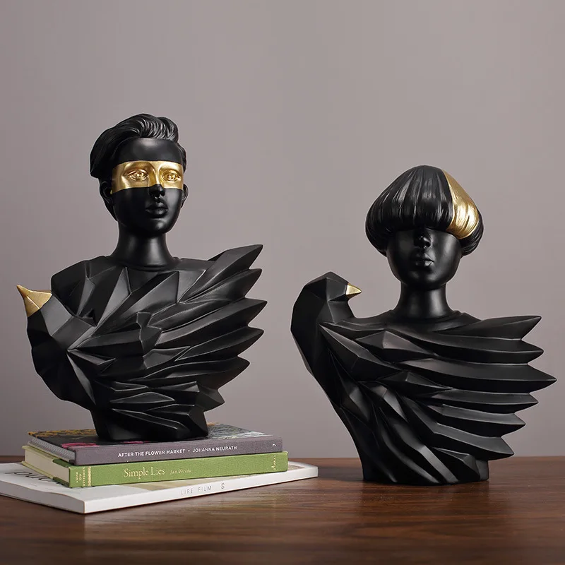 Simple Modern Black Gold Bird Portrait Model Room Living Room TV Cabinet Wine Cabinet Display Soft Decoration Resin Decoration
Simple Modern Black Gold Bird Portrait Model Room Living Room TV Cabinet Wine Cabinet Display Soft Decoration Resin Decoration