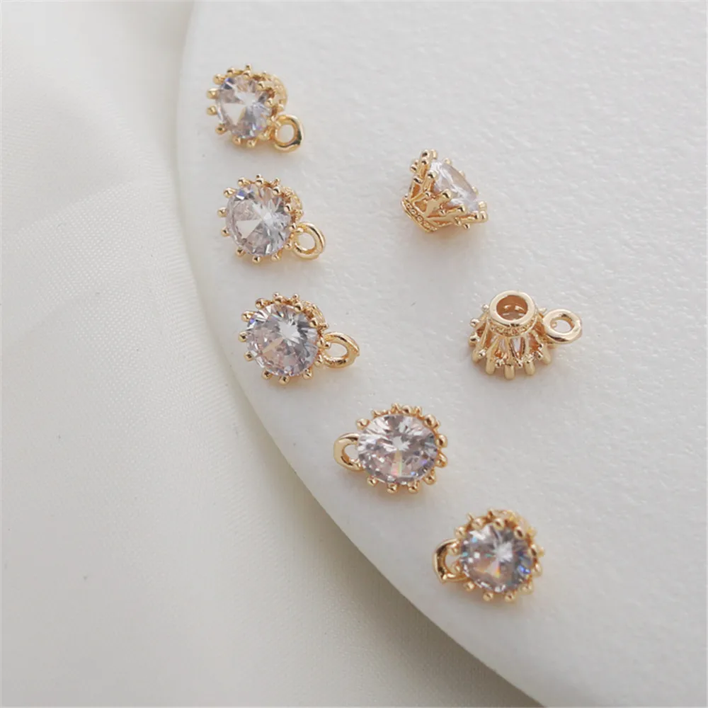 14k gold color retaining inlaid zircon 8mm claw diamond pendant diy handmade jewelry bracelet necklace earring jewelry pendant
14k gold color retaining inlaid zircon 8mm claw diamond pendant diy handmade jewelry bracelet necklace earring jewelry pendant