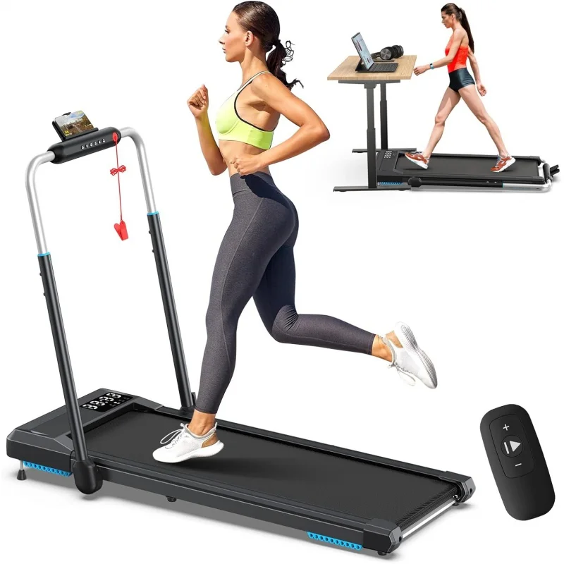 

Walking Pad Treadmill with Incline, Standing Under Desk Treadmill 300lbs Capacity 2.5HP Cardio Training, Portable Easy to Use an