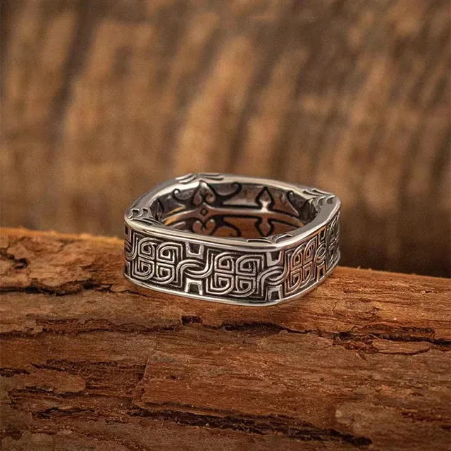 Bague avec Nministériels d Celtique Irlandais pour Homme, Bijoux Vintage, Punk, Hip Hop, Cadeau 2