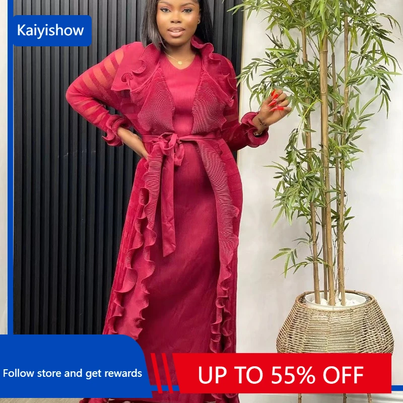 2 PCS Set African Dresses for Women Bodycon Mermaid Sexy Maxi Dress Elegant Wedding Gowns with Coat Ankara Outfits Robe 2023
2 PCS Set African Dresses for Women Bodycon Mermaid Sexy Maxi Dress Elegant Wedding Gowns with Coat Ankara Outfits Robe 2023