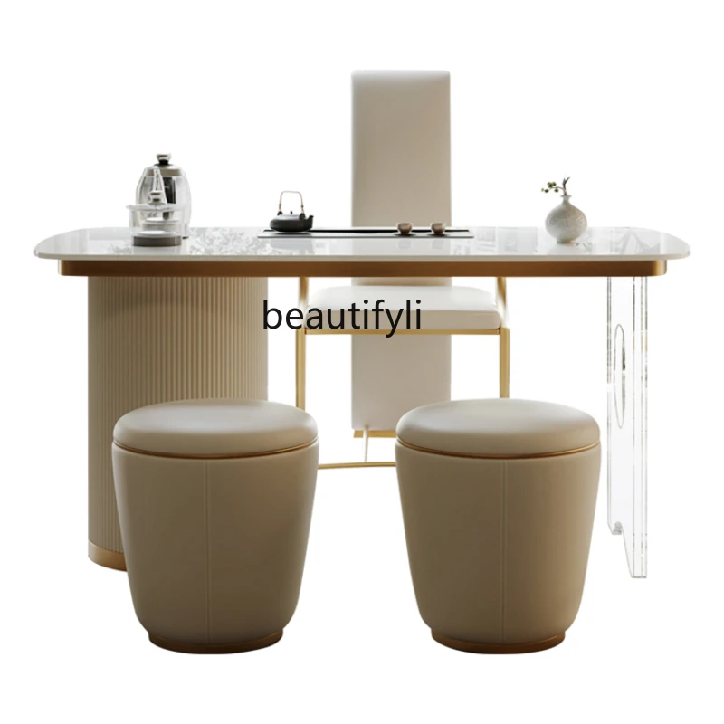 Balcony Table-Chair Set Modern Simple and Light Luxury Home Office Stone Plate Tea Table Kettle Integrated
Balcony Table-Chair Set Modern Simple and Light Luxury Home Office Stone Plate Tea Table Kettle Integrated