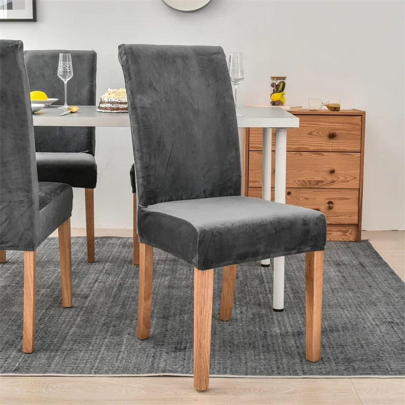 1/2/4/6 Pcs Velvet Dining Room Chair Cover Stretch Elastic Dining Chair Slipcover Spandex Case for Chairs housse de chaise
1/2/4/6 Pcs Velvet Dining Room Chair Cover Stretch Elastic Dining Chair Slipcover Spandex Case for Chairs housse de chaise