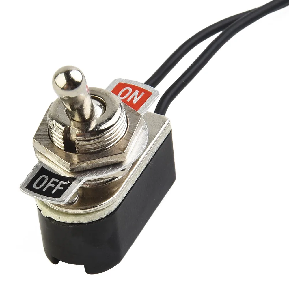 SPST 6A Toggle Switch Rocker SPST Contacts Switch Toggle With Wire Switch 12mm Cutout 1PCS 2 Foot Black+Silver
SPST 6A Toggle Switch Rocker SPST Contacts Switch Toggle With Wire Switch 12mm Cutout 1PCS 2 Foot Black+Silver