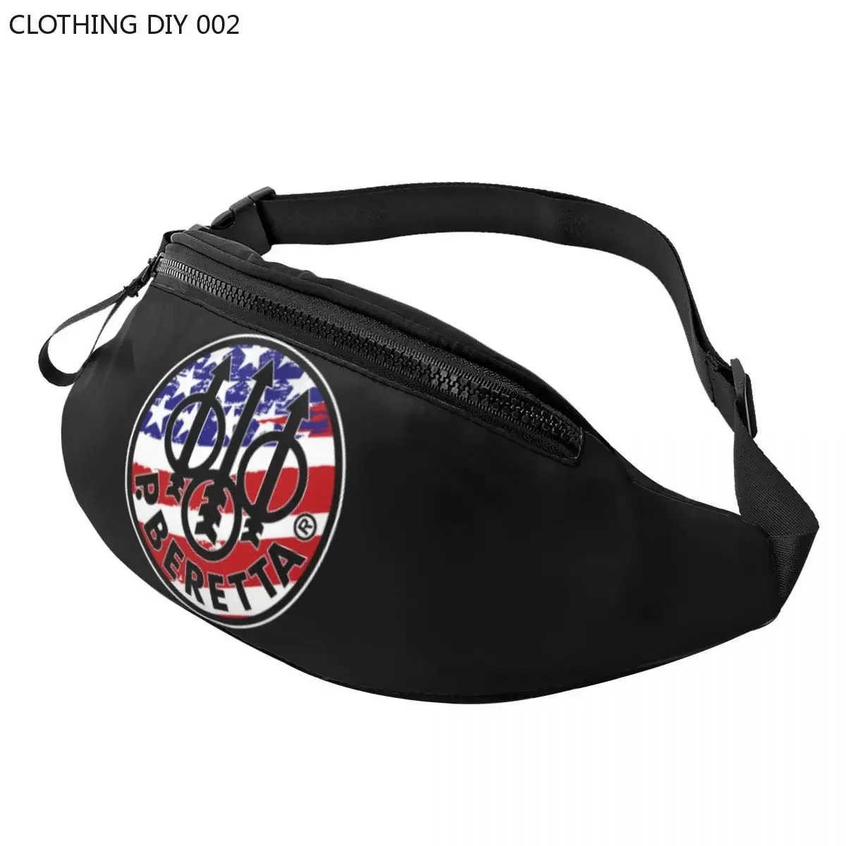 

Забавная сумка Berettas с логотипом, поясная сумочка через плечо в стиле милитари с пистолетом, для мужчин и женщин, сумка для денег и телефона для велоспорта и кемпинга