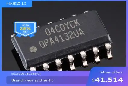 100% NEW Free shipping 50PCS OPA4132UA SOP-14 MODULE new Free Shipping
100% NEW Free shipping 50PCS OPA4132UA SOP-14 MODULE new Free Shipping