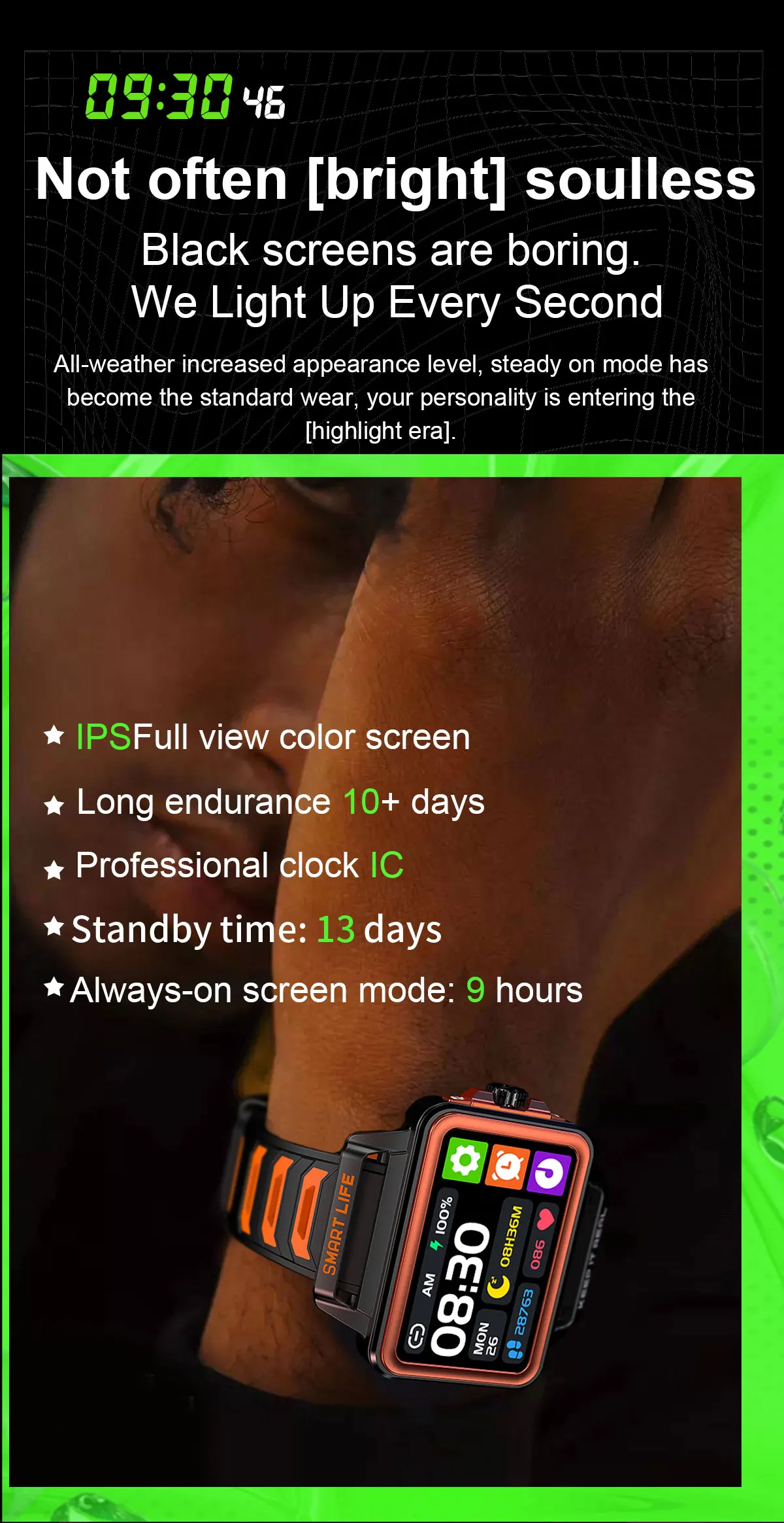 S666 Fashion Smart Watch Men Women Bluetooth Call 1.57