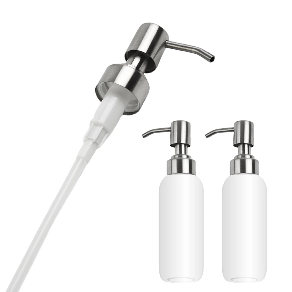 Stainless Steel Pump Head 1/2 Pcs Accessories Bathroom Brushed Dispenser Head Nozzles Kitchen Liquid Replacement
Stainless Steel Pump Head 1/2 Pcs Accessories Bathroom Brushed Dispenser Head Nozzles Kitchen Liquid Replacement