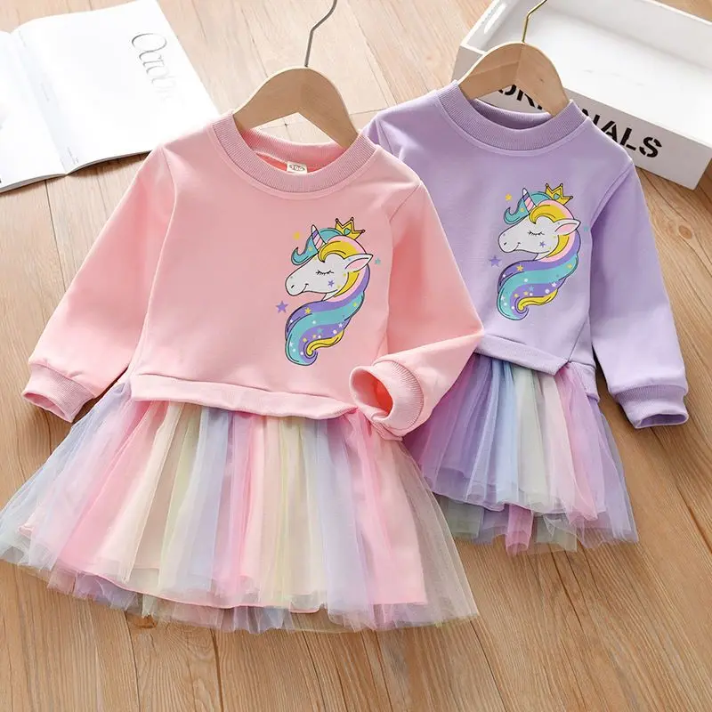 2024 New Winter Girl Unicorn Princess Dress Kids Unicorn Hoodie + Mesh Spliced Skirt Children's Clothing 2-8 Years Old
2024 New Winter Girl Unicorn Princess Dress Kids Unicorn Hoodie + Mesh Spliced Skirt Children's Clothing 2-8 Years Old