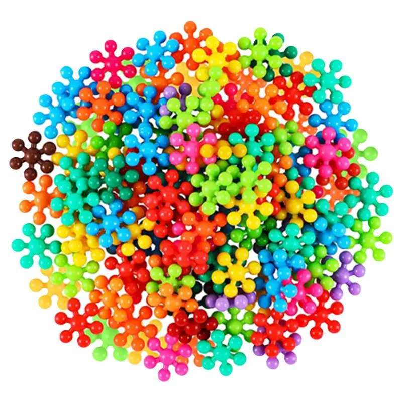 100pcs Interlocking Puzzle Building Blocks 3D Stereo Rotatable Snowflake Blocks Educational Color Recognition Toys For Kids
100pcs Interlocking Puzzle Building Blocks 3D Stereo Rotatable Snowflake Blocks Educational Color Recognition Toys For Kids