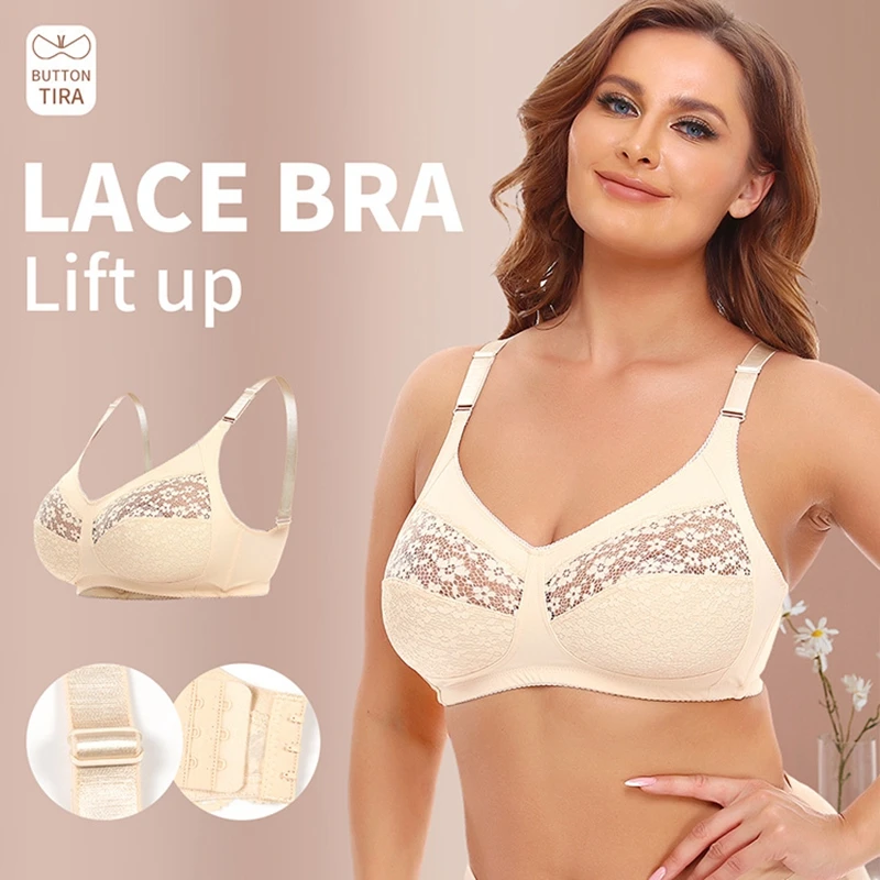 Women's Minimizer Bra Sexy Plus Size Lace Jacquard Non Padded Floral Underwire Full Coverage Half See Through Transparent Bras
Women's Minimizer Bra Sexy Plus Size Lace Jacquard Non Padded Floral Underwire Full Coverage Half See Through Transparent Bras