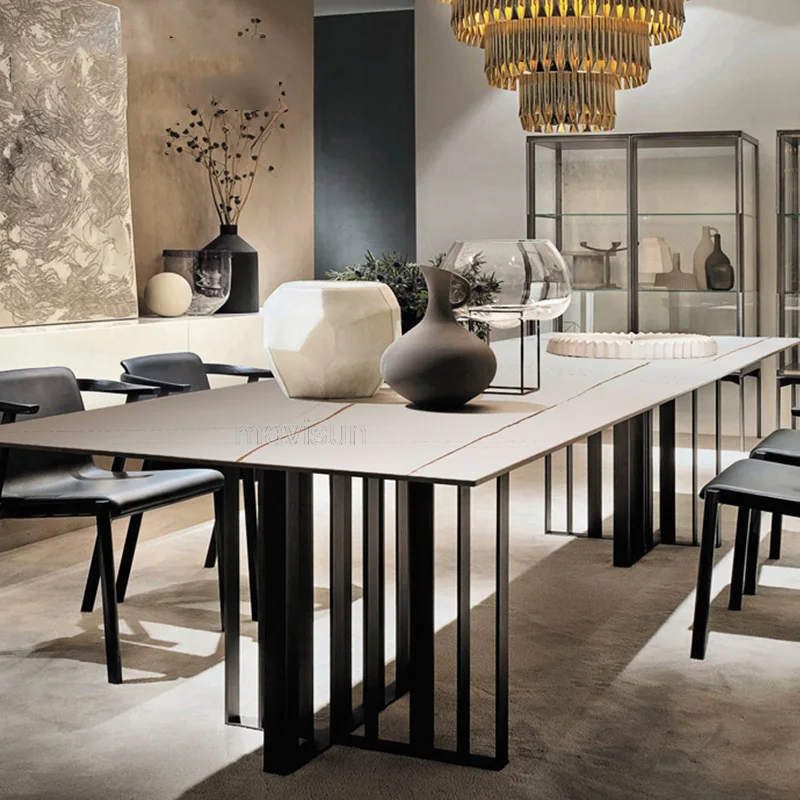 Italian Style High-End Marble Board Dining Table Apartment 2m Post Modern Minimalist Big Custom Mueblesa Furnitures WXH71YH
Italian Style High-End Marble Board Dining Table Apartment 2m Post Modern Minimalist Big Custom Mueblesa Furnitures WXH71YH