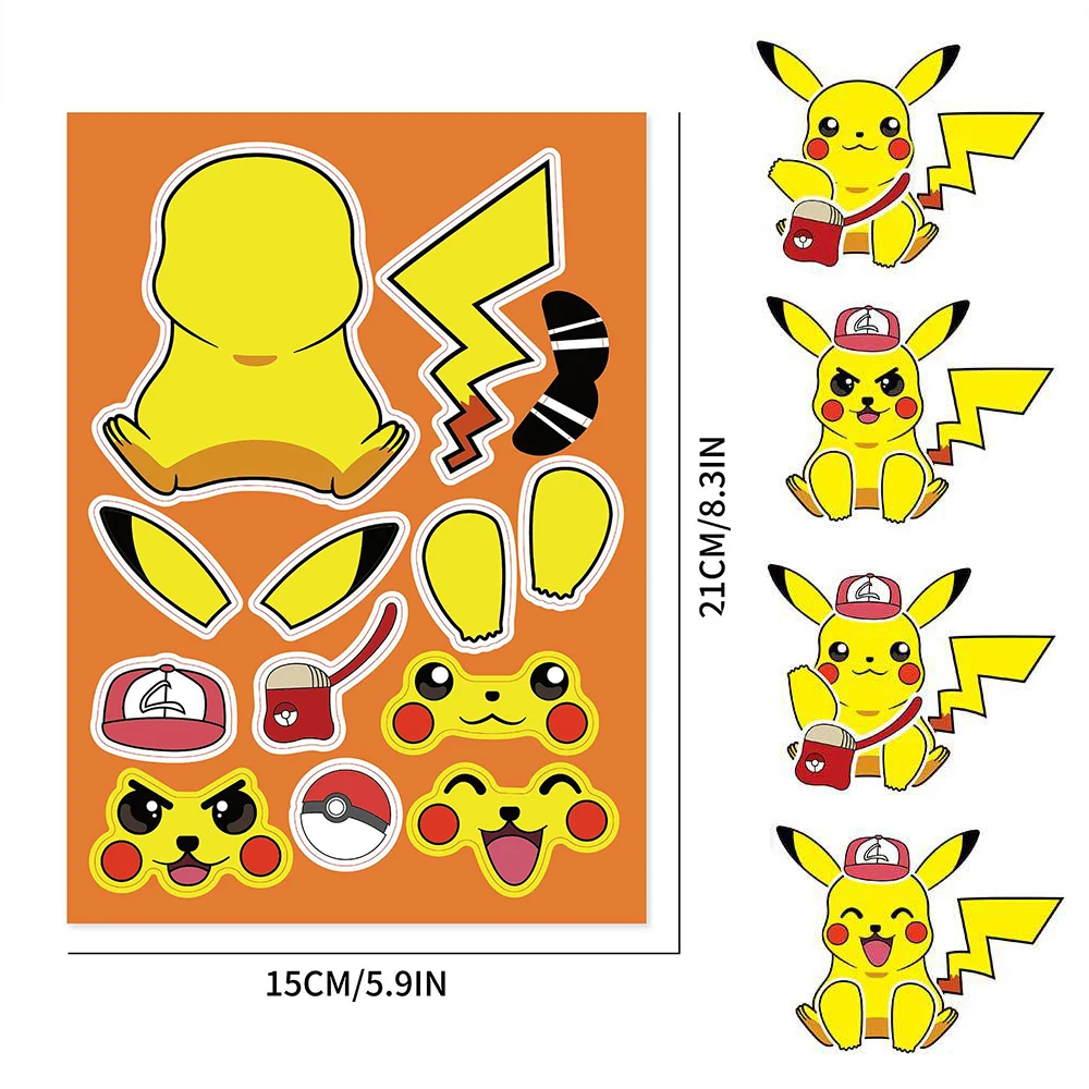 6/12 Vellen Pokemon Diy Kinderen Puzzel Sticke Make-A-Face Assembleren Decal Kids Speelgoed Jigsaw Kinderen Jongen Festival Gift
6/12 Vellen Pokemon Diy Kinderen Puzzel Sticke Make-A-Face Assembleren Decal Kids Speelgoed Jigsaw Kinderen Jongen Festival Gift