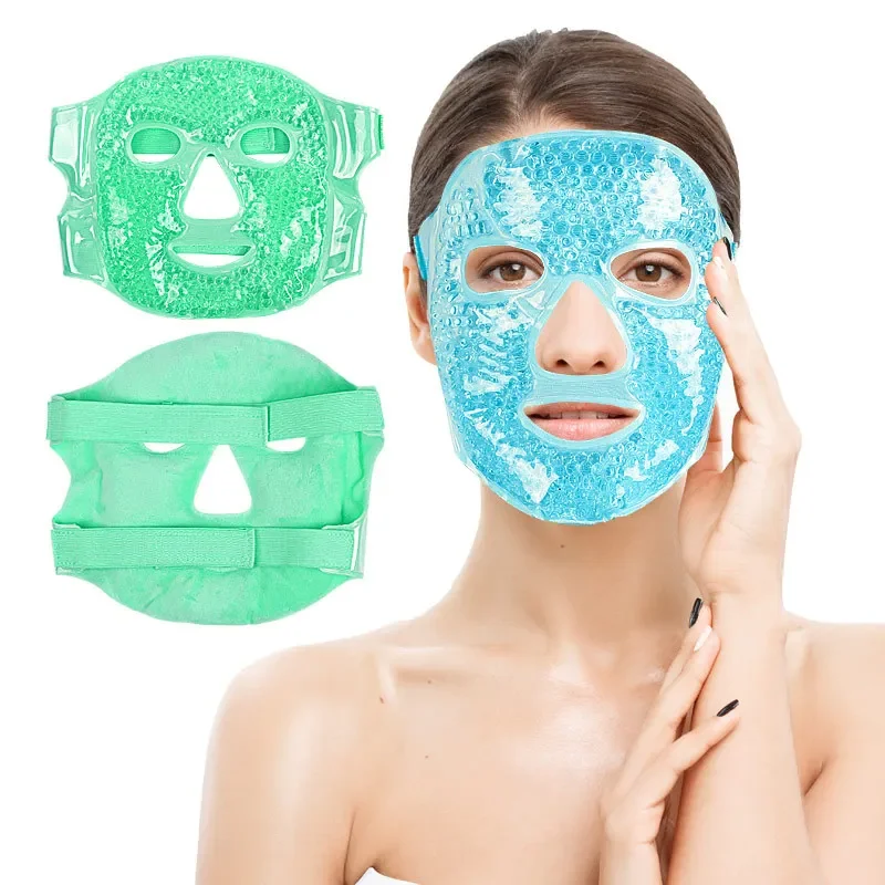 

Ice Gel Face Mask Anti Wrinkle Relieve Fatigue Skin Firming Spa Hot Cold Therapy Ice Pack Cooling Massage Beauty Skin Care Tool