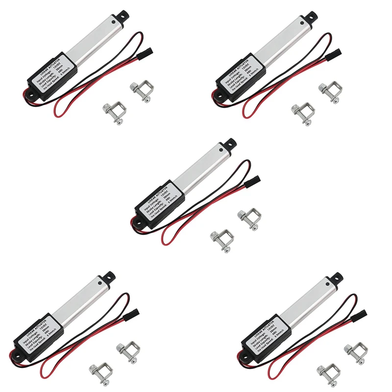5X Micro-Linear Actuator, 2 Inch Stroke,90N/20.3Lb,Speed 9.5Mm/S Electric Waterproof Actuator Motor Linear Actuator 12V
5X Micro-Linear Actuator, 2 Inch Stroke,90N/20.3Lb,Speed 9.5Mm/S Electric Waterproof Actuator Motor Linear Actuator 12V