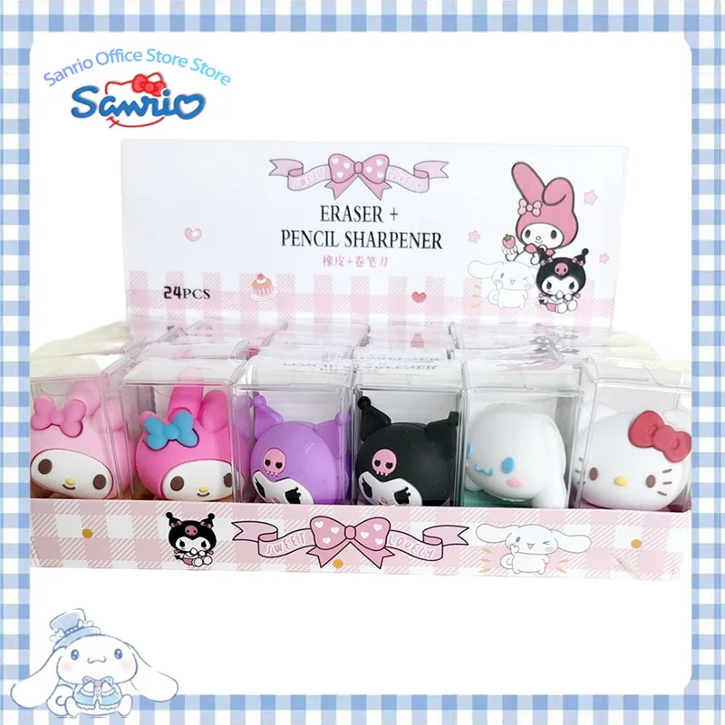 Sanrio точилка для карандашей Cinnamoroll Kuromi двойного назначения точилка для карандашей резиновая ручка строгальный ротационный точилка для карандашей подарок для студентов
Sanrio точилка для карандашей Cinnamoroll Kuromi двойного назначения точилка для карандашей резиновая ручка строгальный ротационный точилка для карандашей подарок для студентов