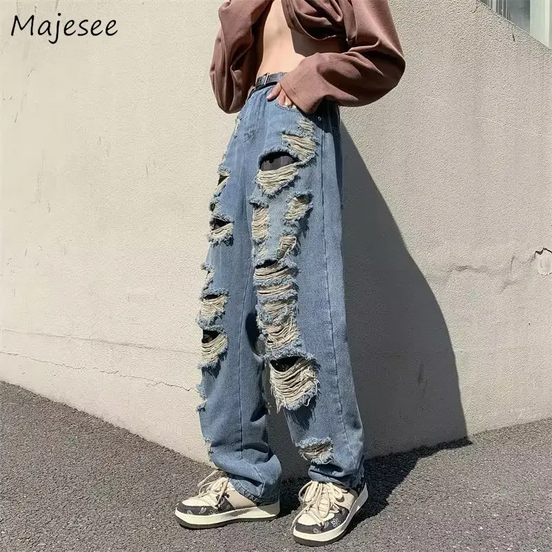 Ripped Jeans Men Hole Casual Trousers Streetwear American Hip Hop Blue Retro Washed Ulzzang All-match Teens Personality Cool Ins
Ripped Jeans Men Hole Casual Trousers Streetwear American Hip Hop Blue Retro Washed Ulzzang All-match Teens Personality Cool Ins