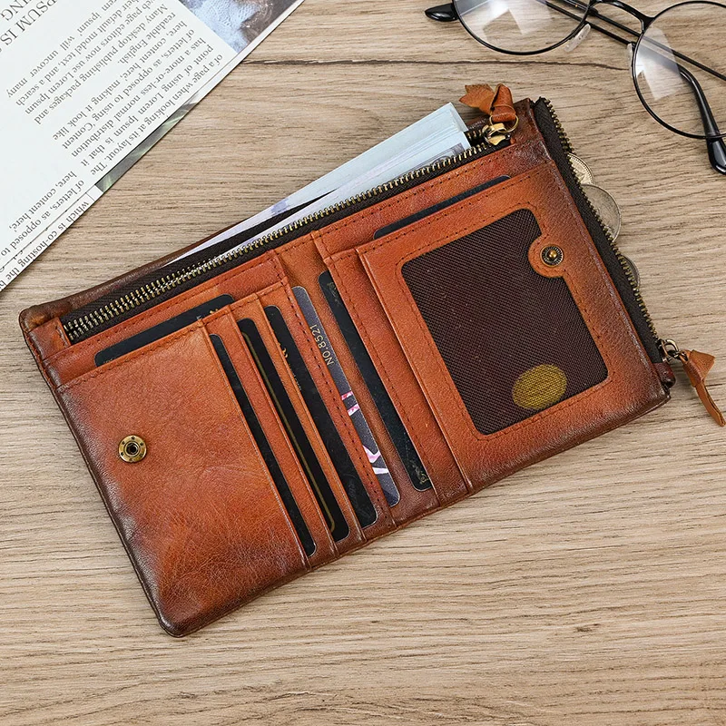 Короткий бумажник из кожи газетчика, винтажный Модный кошелек для мелочи, Мужской мягкий короткий кошелек из коровьей кожи, мужской маленький кошелек с RFID
Короткий бумажник из кожи газетчика, винтажный Модный кошелек для мелочи, Мужской мягкий короткий кошелек из коровьей кожи, мужской маленький кошелек с RFID