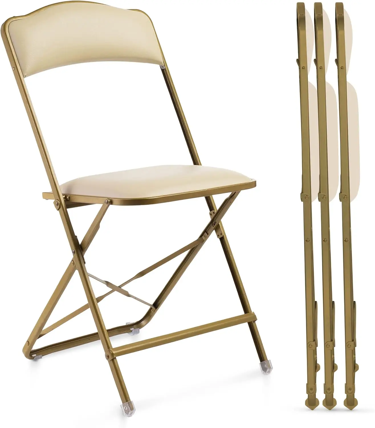 Folding Chairs with Padded Seats 4 Pack - Foldable Chair with Heavy-Duty Steel Frame, Elegant Party Bridge Chairs
Folding Chairs with Padded Seats 4 Pack - Foldable Chair with Heavy-Duty Steel Frame, Elegant Party Bridge Chairs