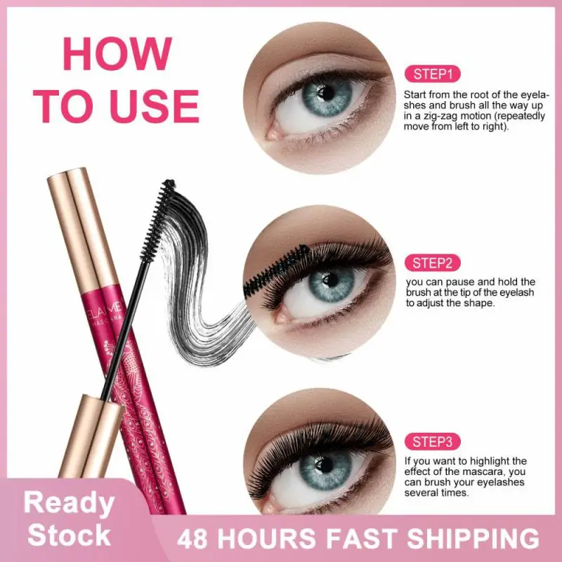 

Quick Thick Black Eyelashes Korean Cosmetics Smudge-proof Curling Lengthening Mascara Waterproof Lashes Women's Makeup TSLM1