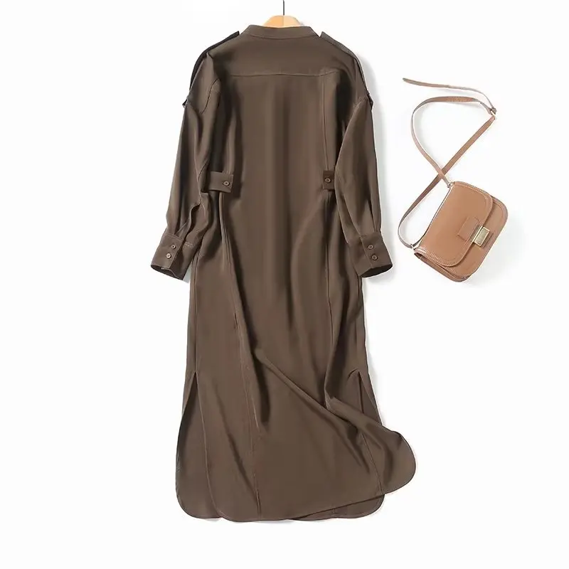 Withered AW French Minimalist Solid Color Casual Commuting Dress With Elegant Midi Dress Stitching For Women
Withered AW French Minimalist Solid Color Casual Commuting Dress With Elegant Midi Dress Stitching For Women