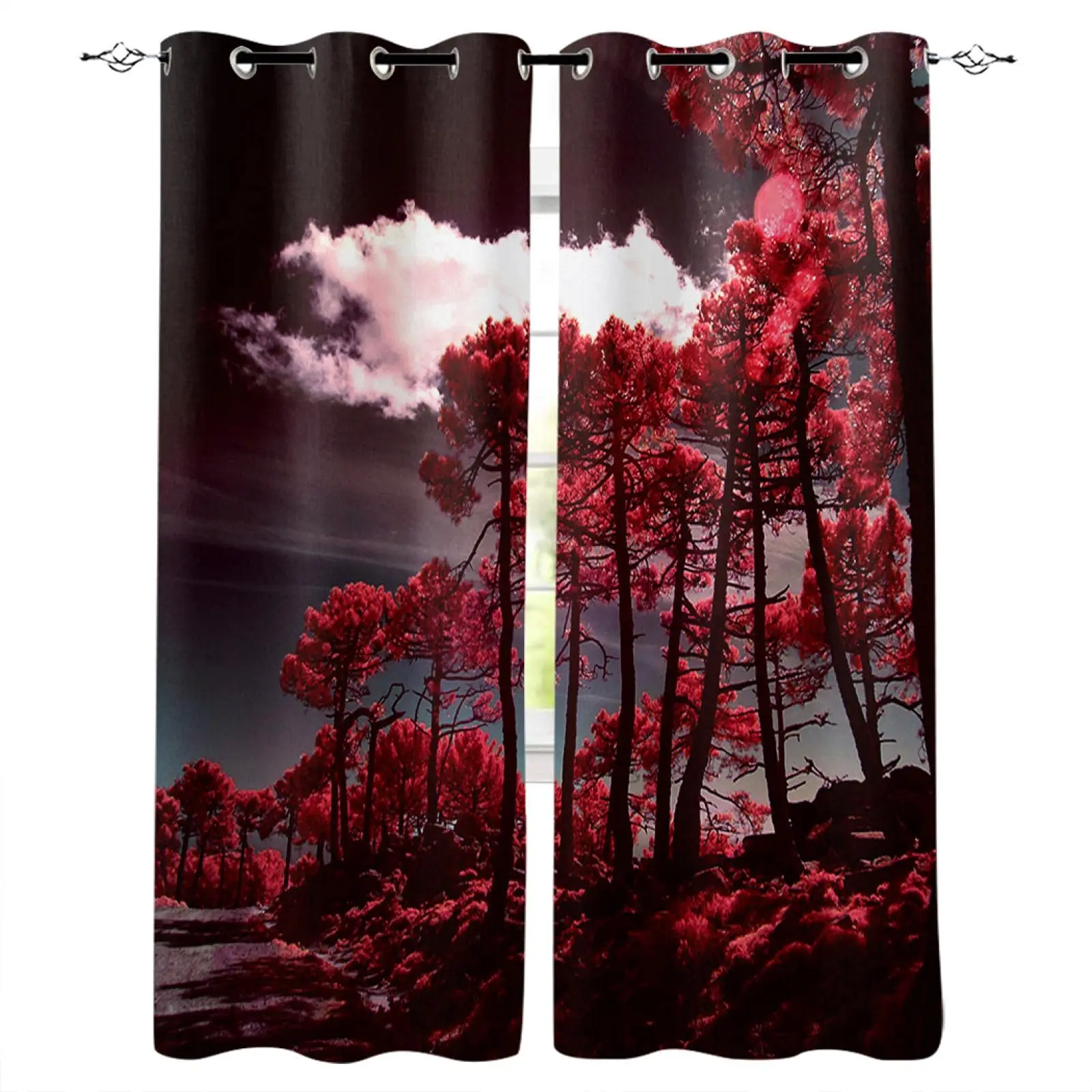 3D Printing Curtains for Bedroom Kitchen Living Room Boy Girl Window Eyelet Ring Curtain Shading Curtain Fashion Trees Landscape
3D Printing Curtains for Bedroom Kitchen Living Room Boy Girl Window Eyelet Ring Curtain Shading Curtain Fashion Trees Landscape