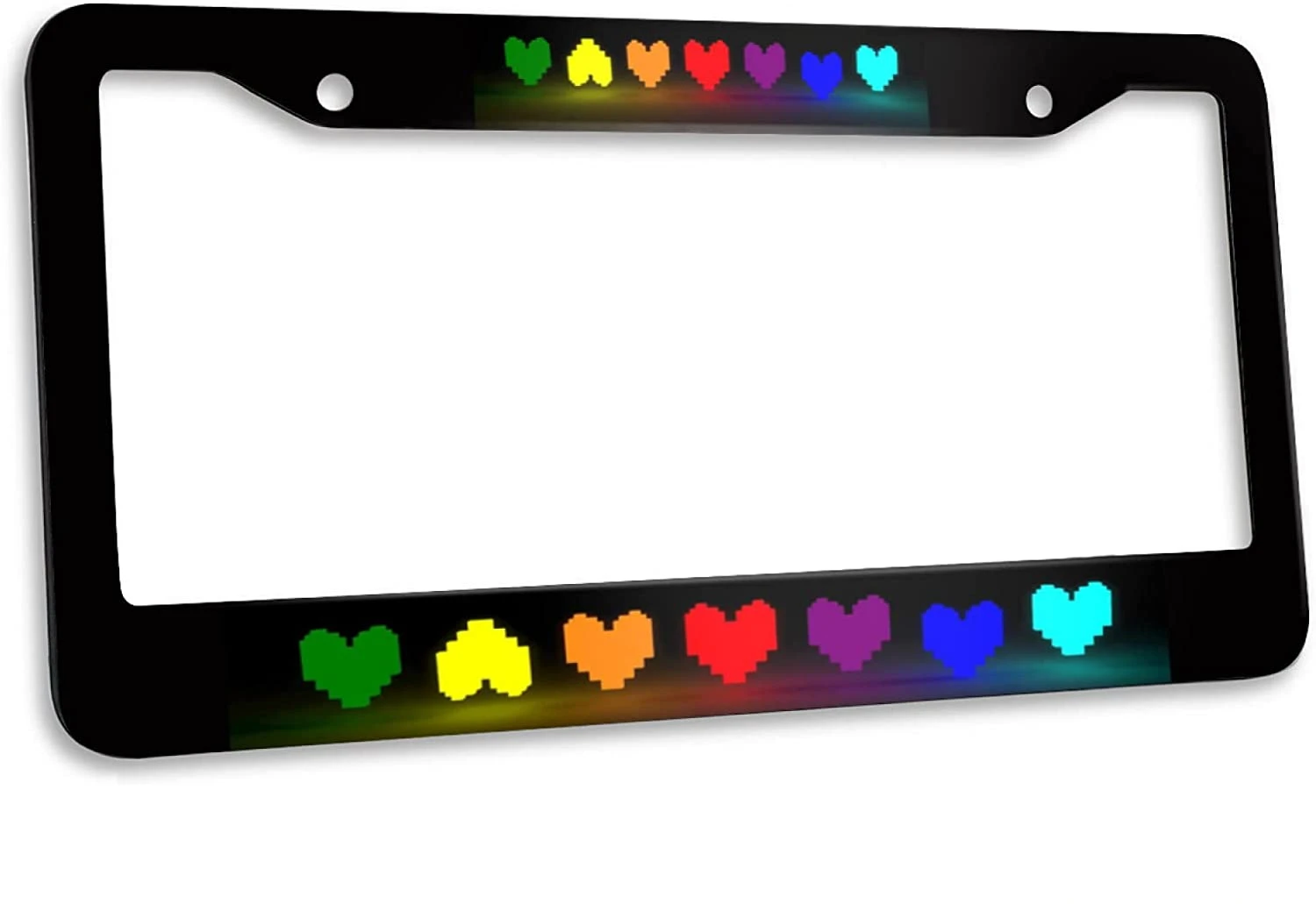 License Plate Frame Stainless Steel Gay Rainbow Heart License Plate Cover Accessory Decorative 2 Holes and Screws for Men Women
License Plate Frame Stainless Steel Gay Rainbow Heart License Plate Cover Accessory Decorative 2 Holes and Screws for Men Women