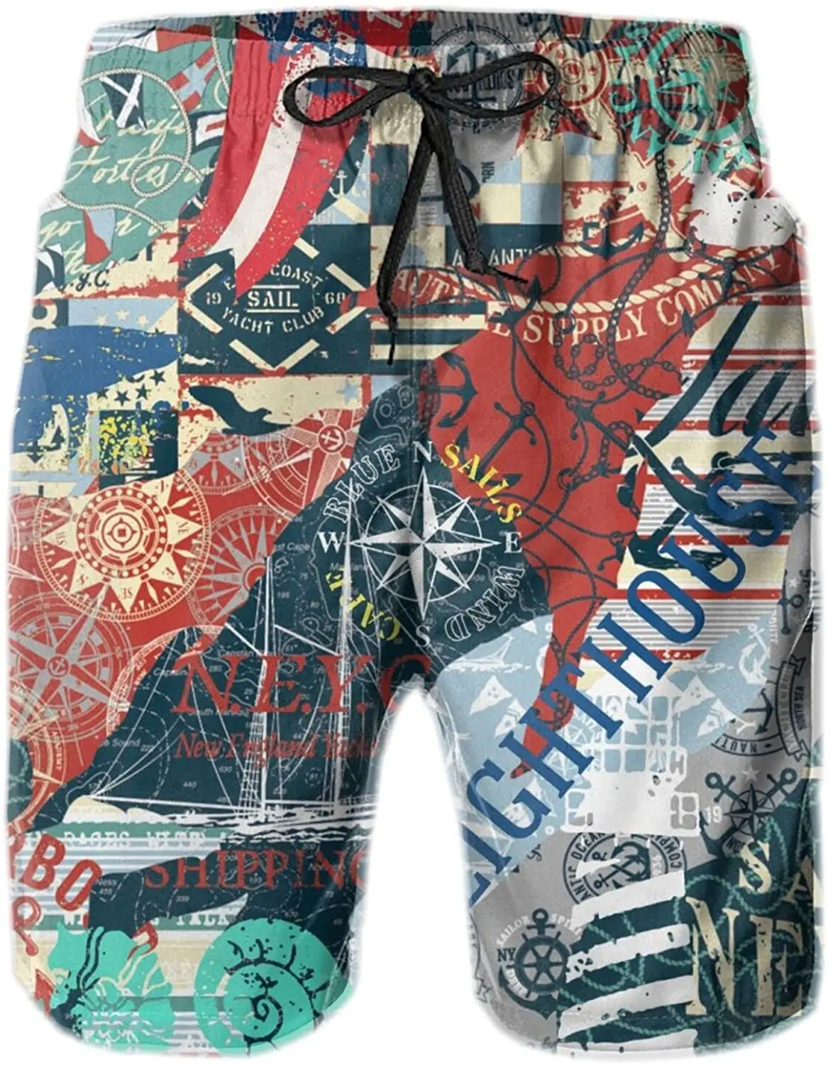 Mens Swim Trunks Nautical Sailing Quick Dry Beach Board Shorts Summer Surf Boardshorts with Side Pockets
Mens Swim Trunks Nautical Sailing Quick Dry Beach Board Shorts Summer Surf Boardshorts with Side Pockets