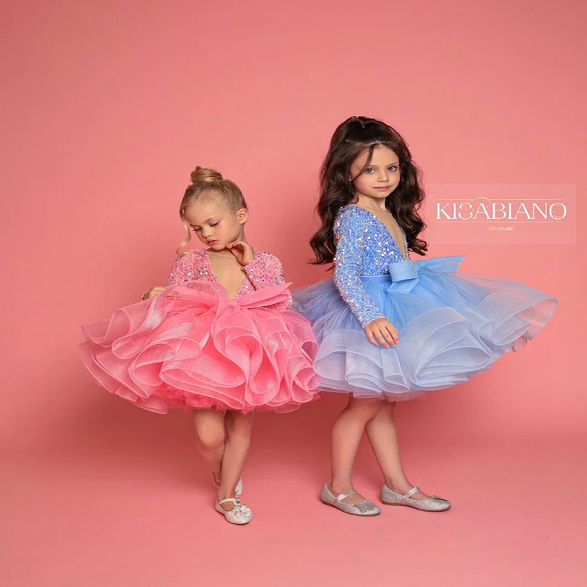 Long Sleeves Sequin Tulle Wedding Flower Girl Dress Kids Party Dress TUTU Dress with Horsehair
Long Sleeves Sequin Tulle Wedding Flower Girl Dress Kids Party Dress TUTU Dress with Horsehair