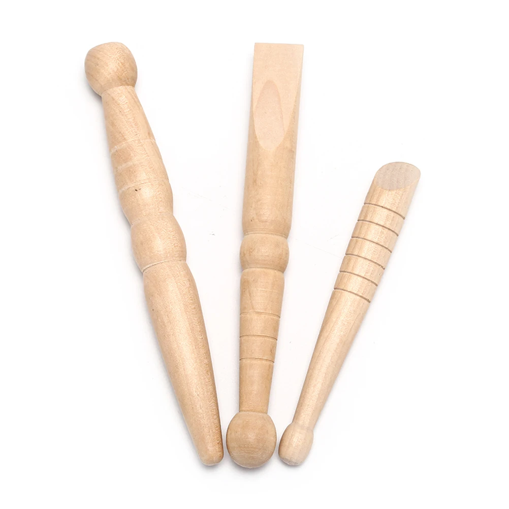 

3pcs Wooden Spa Muscle Roller Stick Cellulite Blaster Deep Tissue Fascia Trigger Point Release Self Foot Body Massage Tools